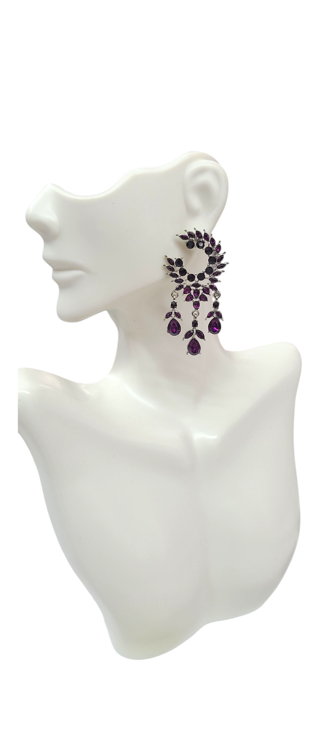 Purple Chandelier Earrings