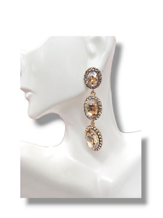 Topaz Oval  earrings