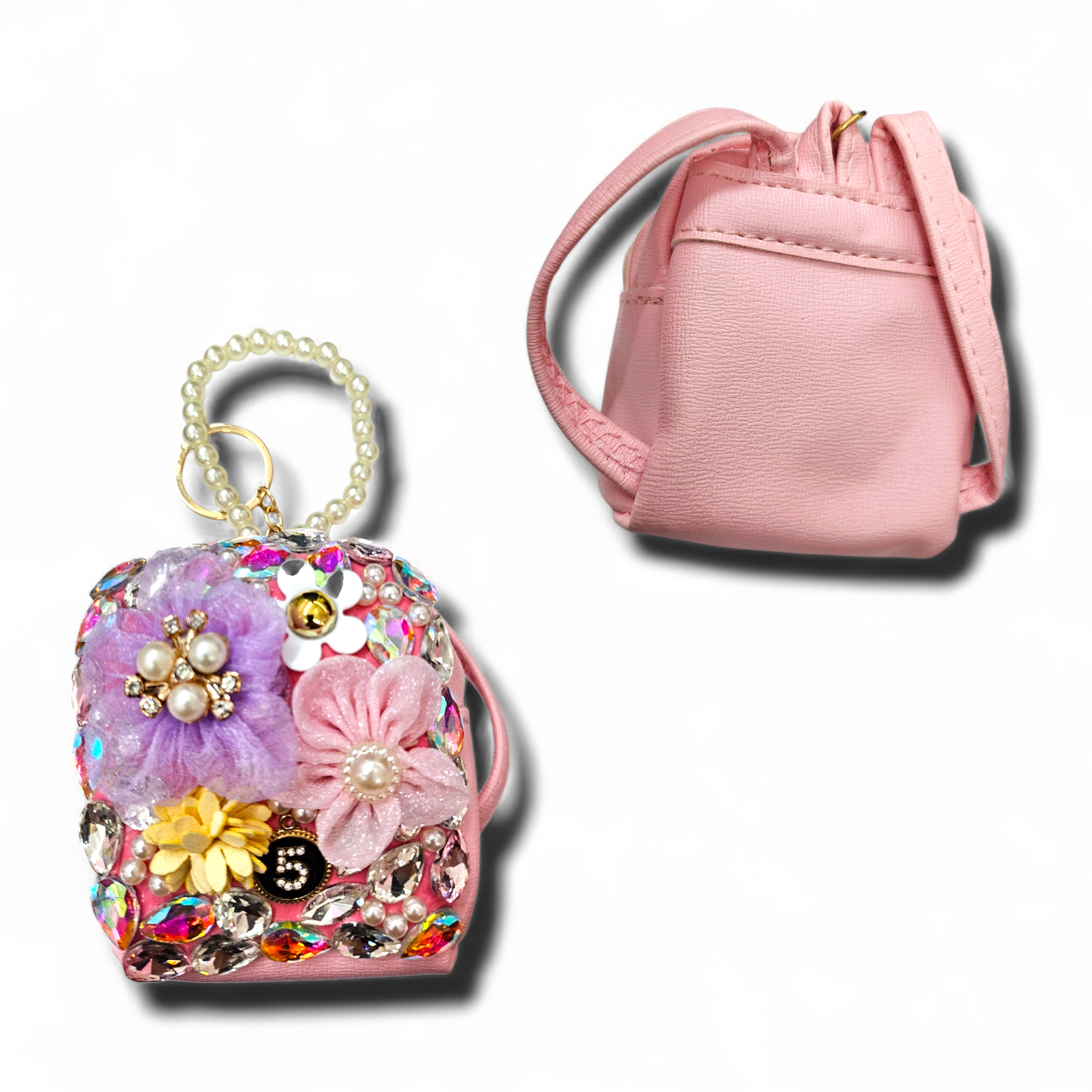 Pink Rhinestone mini Backpack