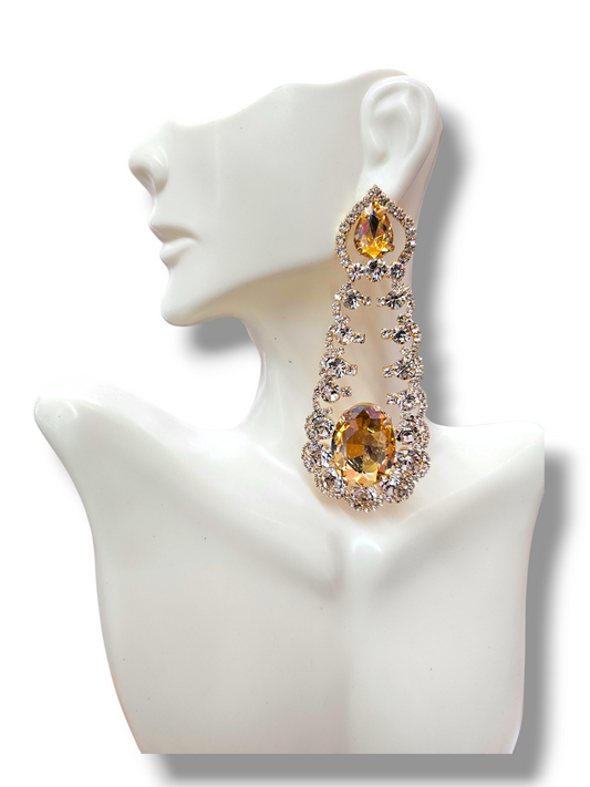 Statement Topaz earrings