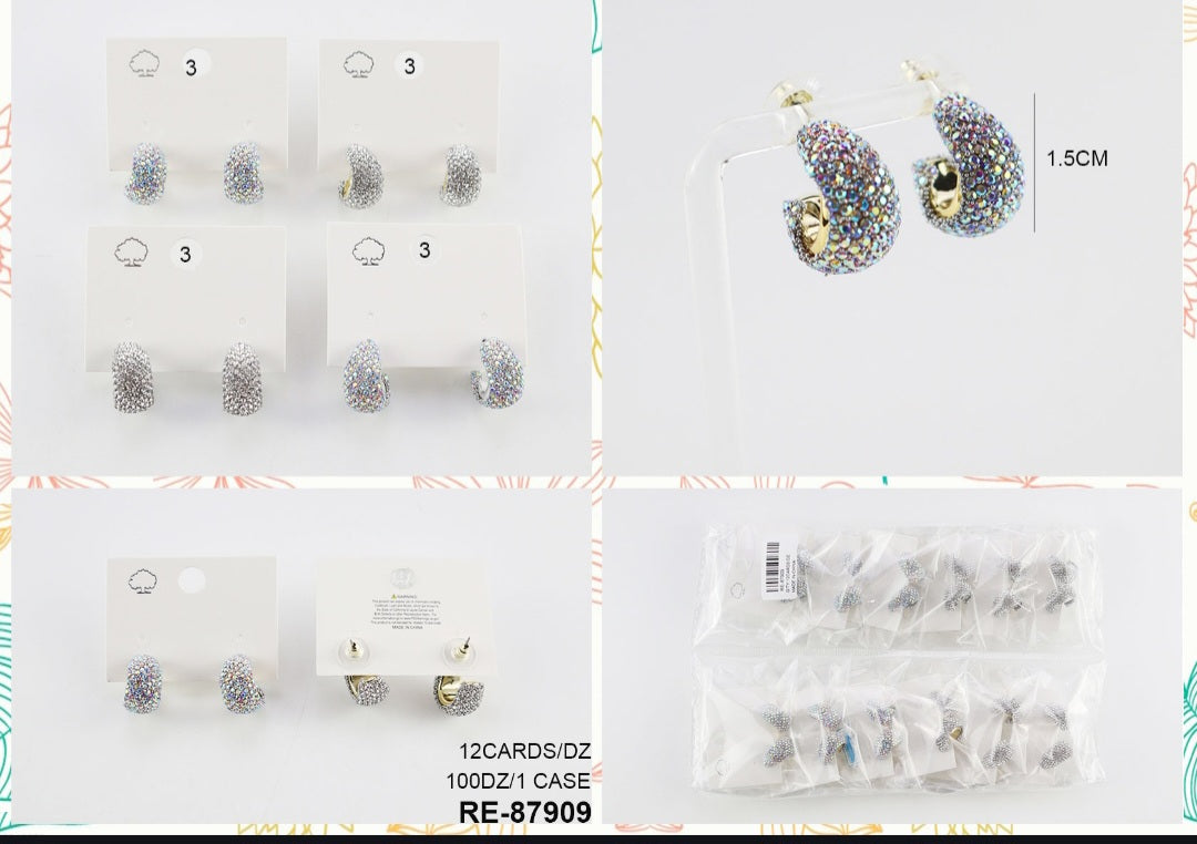Rhinestone hoop dozen pack