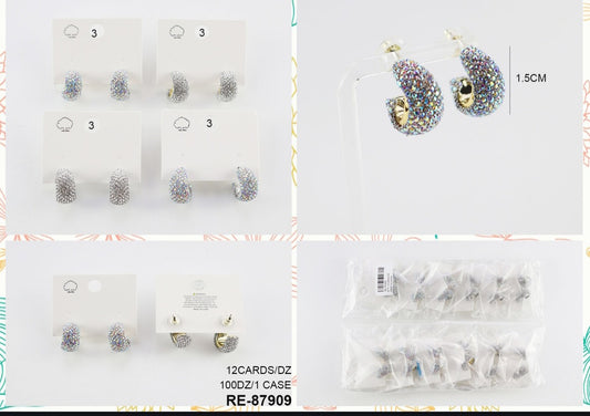 Rhinestone hoop dozen pack