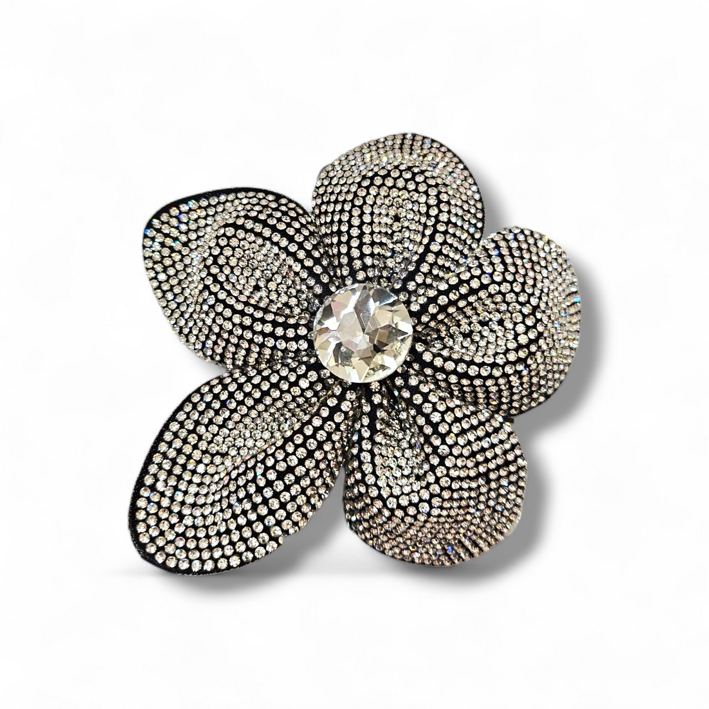 Silver Flower  hairclip/ brooch