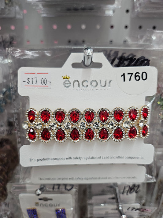 Red Rhinestone Bracelet