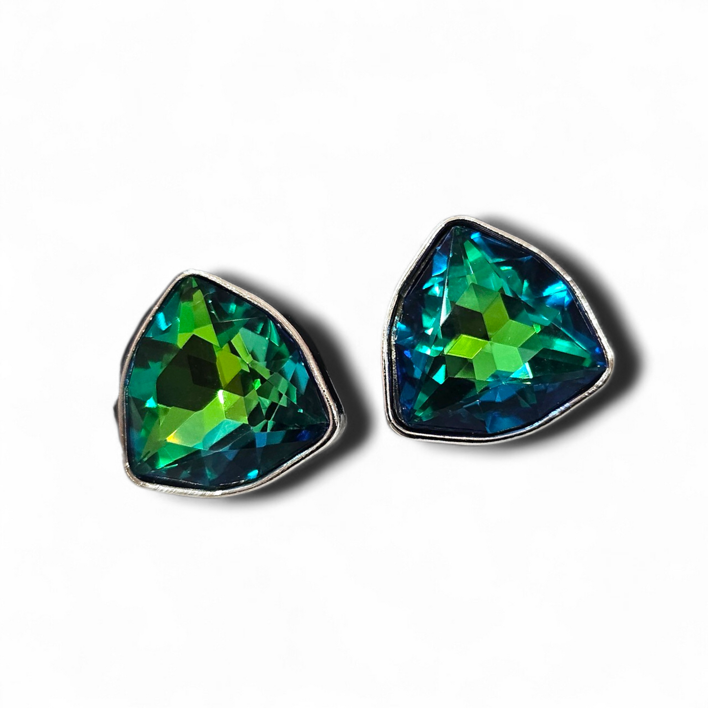 Rhodium Crystal studs