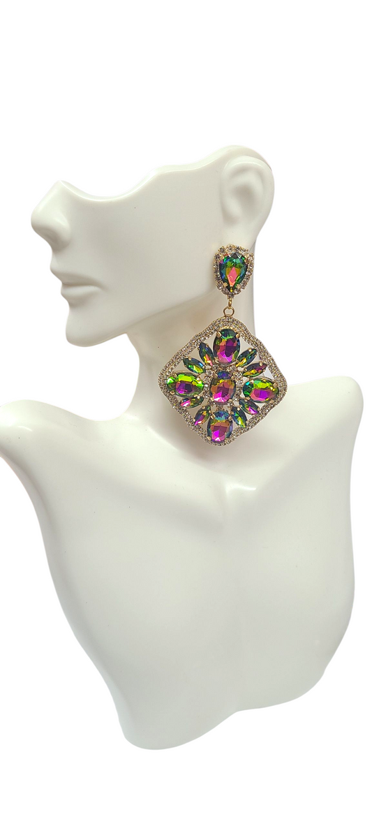 Oilslick Statement Earrings