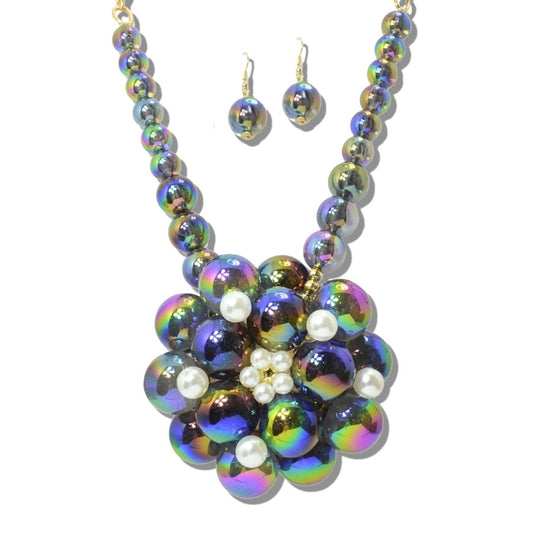 Oilslick Bubble necklace