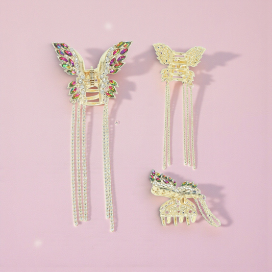 Oilslick Butterfly Hair Clip