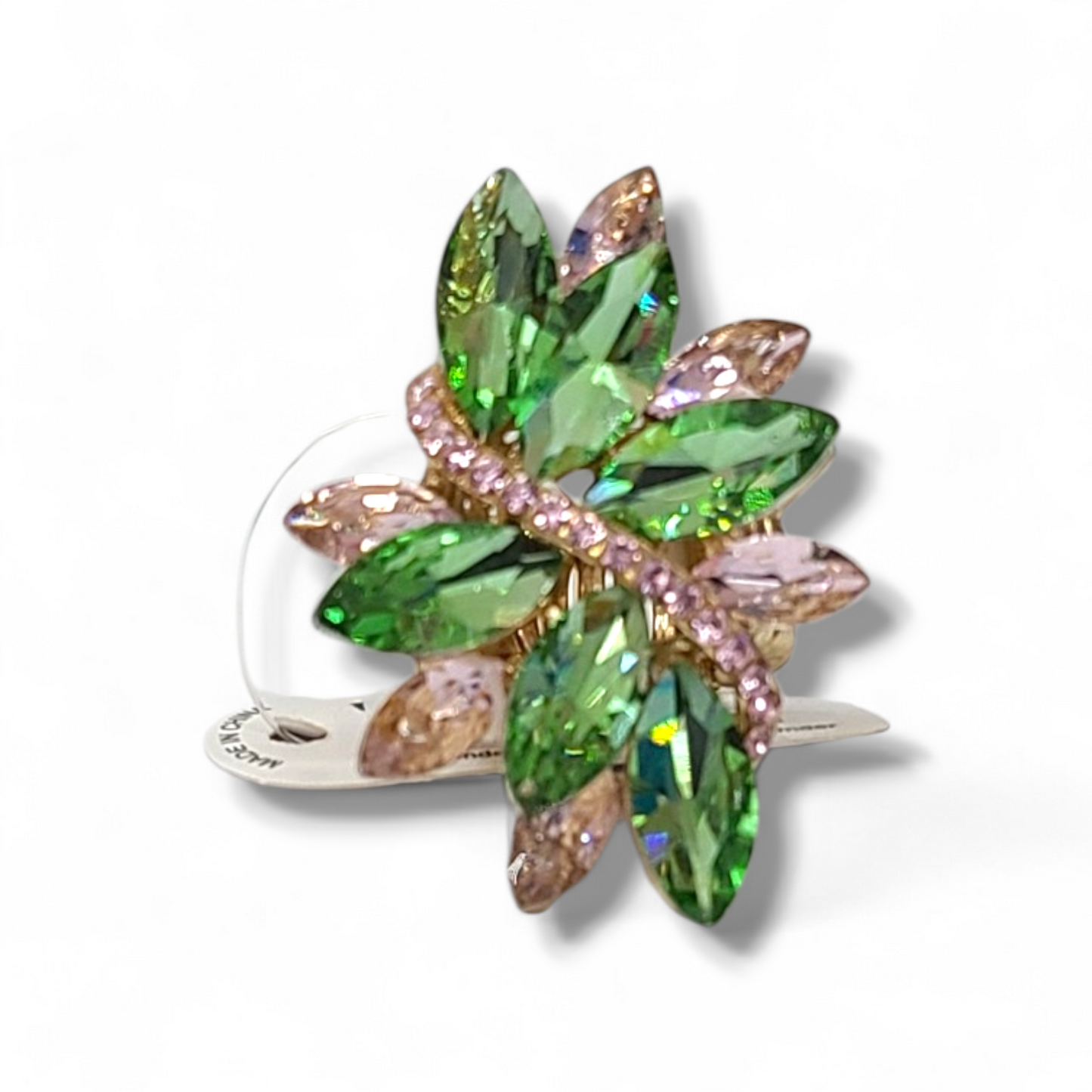 Pink and green ring