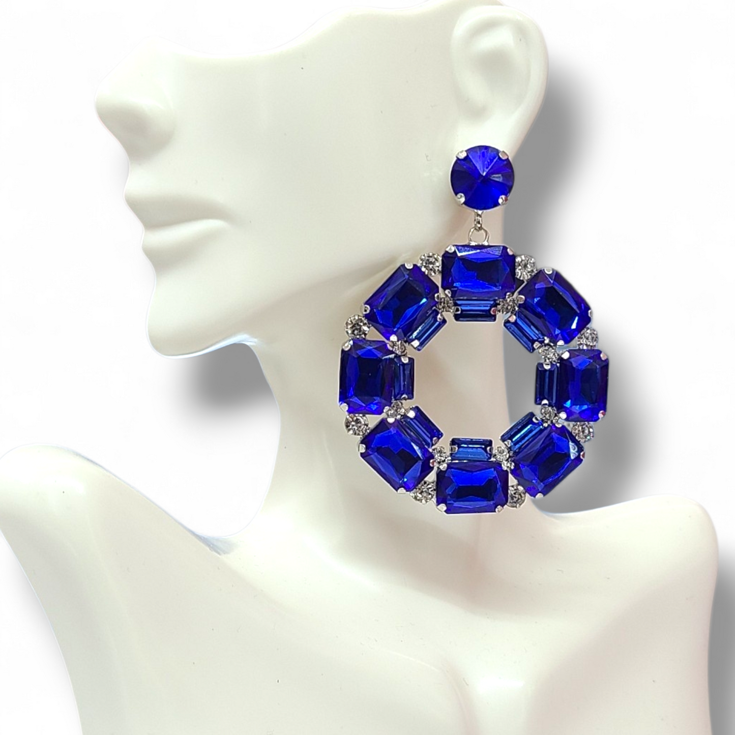 Dark blue earrings