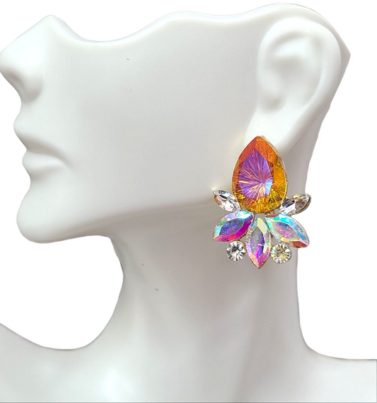 Topaz Ab Earrings
