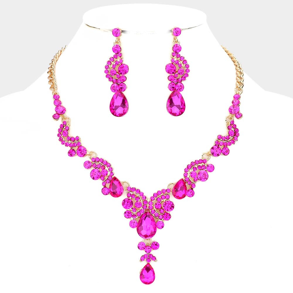 Hot pink Dainty necklace