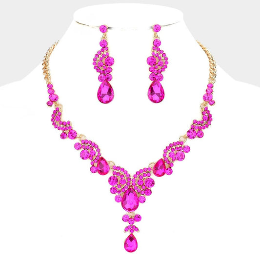Hot pink Dainty necklace