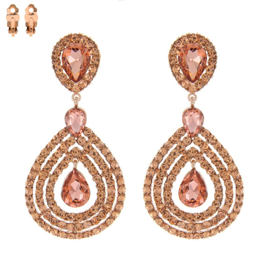 Rose Gold Clip on earrings