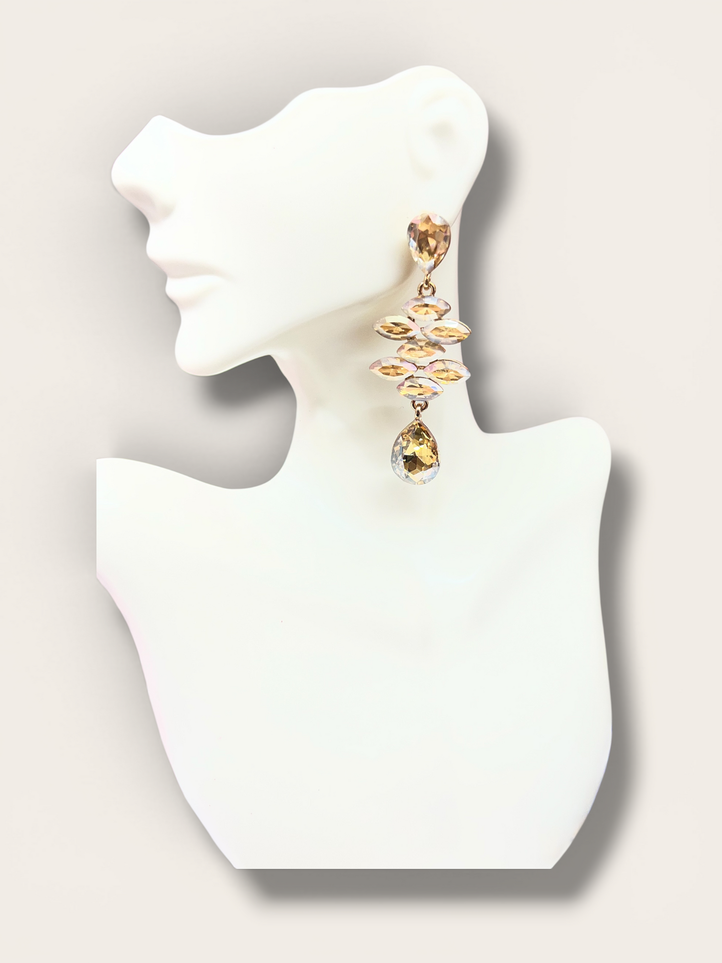Topaz hangging earrings