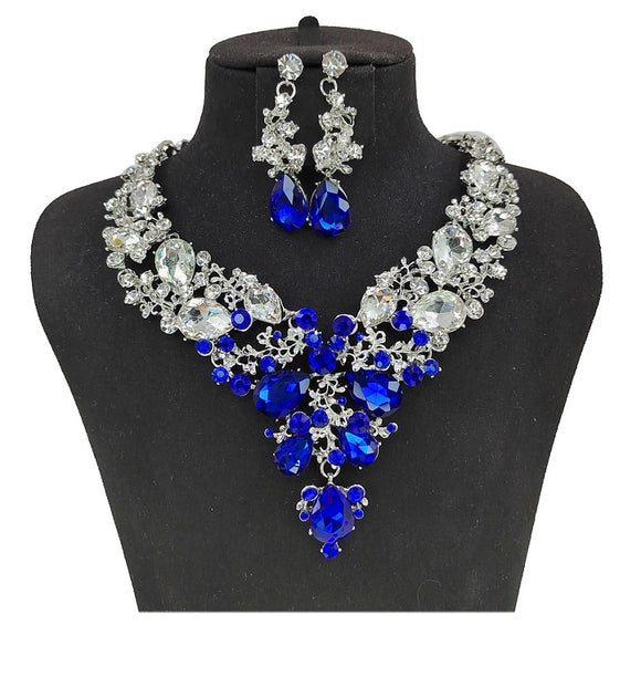 Silver Blue Necklace