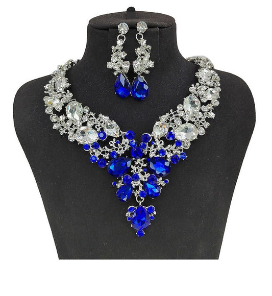 Silver Blue Necklace