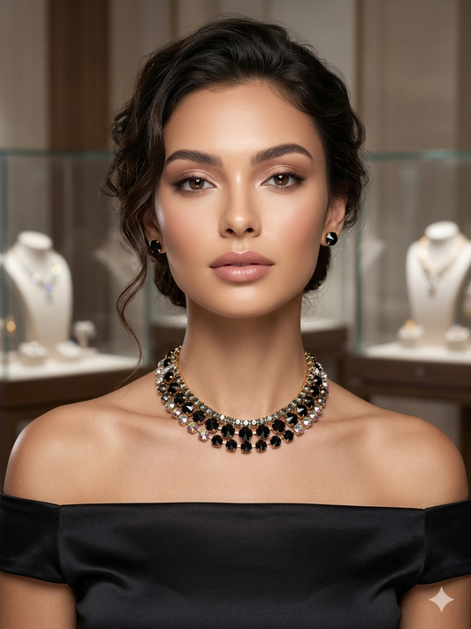 gunmetal Hematite choker