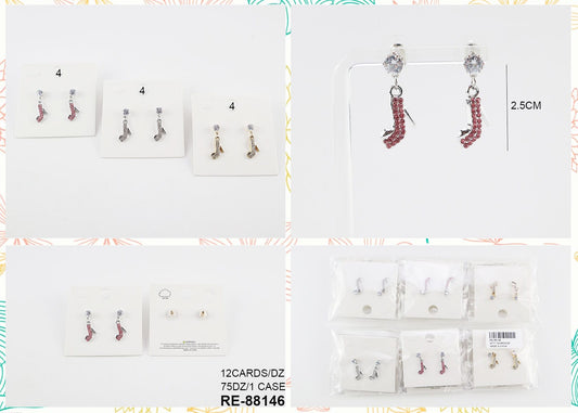 Heel Dozen pack earrings